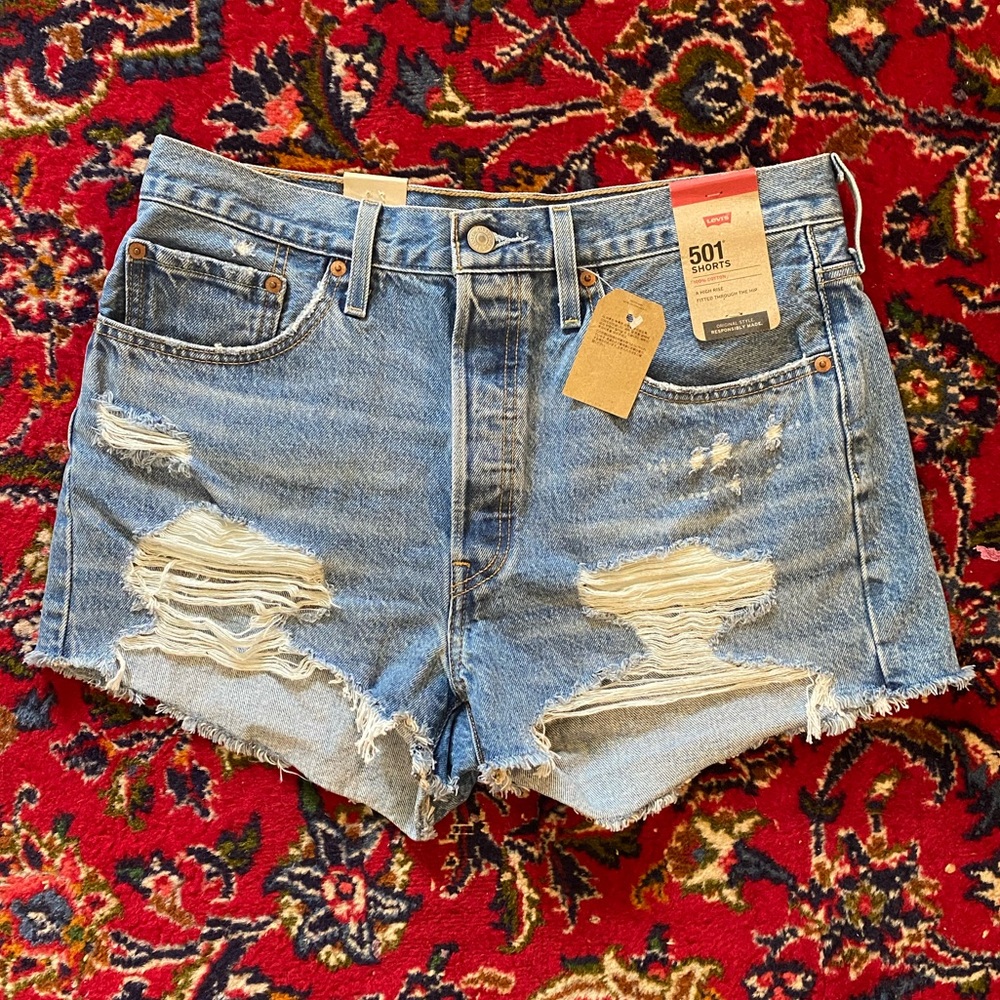 501 Original Fit High Rise Jean Shorts